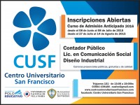 Ingreso 2021: Inscripciones abiertas para las carreras del CRES San Francisco